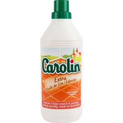 Carolin nettoyeur de sol huile de lin extra, flacon de 1 l