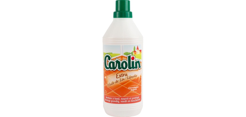 Carolin floor cleaner with extra linseed oil, 1 L bottle