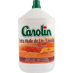 Carolin nettoyeur de sol huile de lin extra, flacon de 5 l