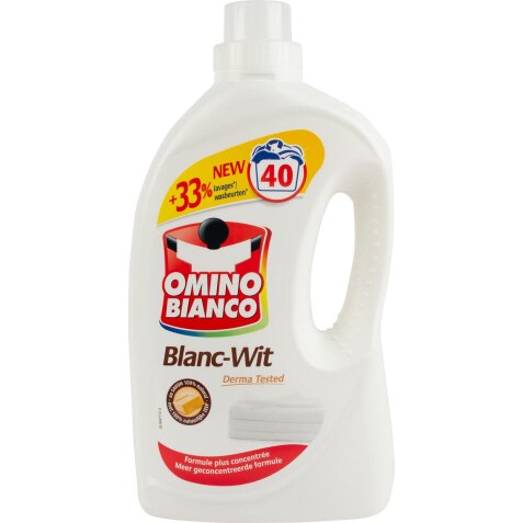 Omino Bianco wasmiddel Wit, fles van 2 l