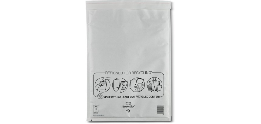 Mail Lite enveloppes à bulles d'air, blanc, J/6, 300 x 440 mm, boîte de 50 pièces