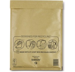 Mail Lite enveloppes à bulles d'air, or, G/4, 240 x 330 mm, boîte de 50 pièces