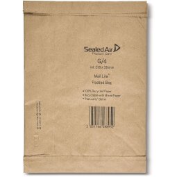 Mail Lite Padded Bag enveloppen, brun, G/4, 238 x 336 mm, boîte de 50 pièces