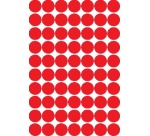 Apli round labels in a pouch diameter 19 mm, red, 560 pieces, 70 per sheet