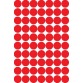 Apli étiquettes rondes en pochette diamètre 19 mm, rouge, 560 pièces, 70 par feuille