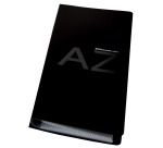 Apli Visitekaartenmap, Ft 27,5 x 12 cm, voor 160 kaarten, zwart
