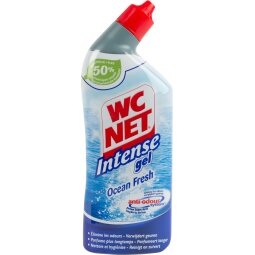 WC NET toiletreiniger Intense Ocean Fresh, fles van 750 ml