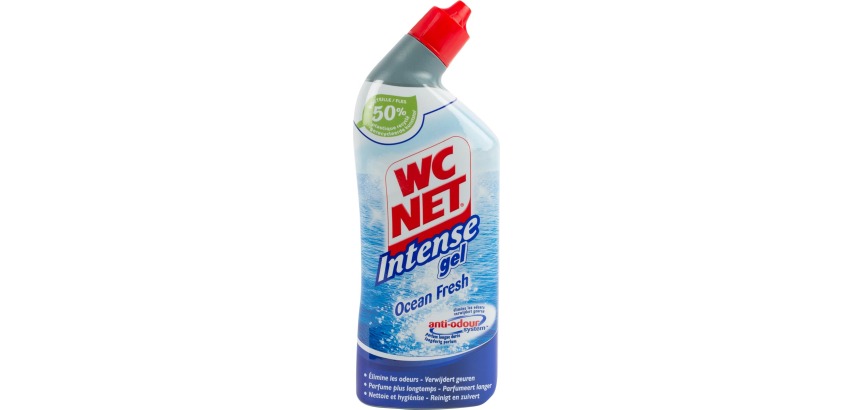 Toilet Bowl Cleaner Gel Net Intense Ocean Freshness - 700 ml Bottle