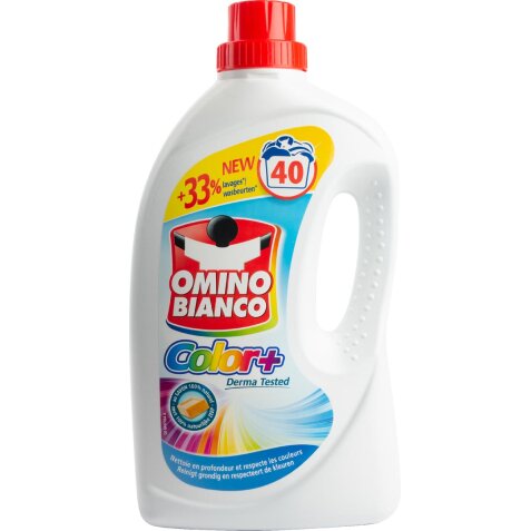 Omino Bianco détergent Color+, flacon de 2 l