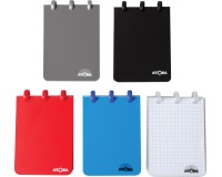 Atoma carnet de poche ft A7, 120 pages, PP, quadrillé 5 mm, couleurs assorties