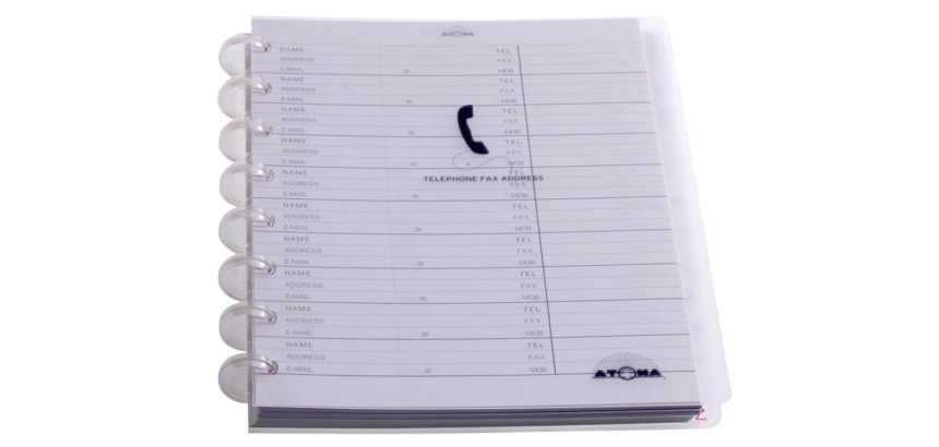 Atoma Répertoire téléphonique, couleurs assorties