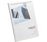 Hampton cadre de photo, profilé en PVC 1.4 cm, blanc, A4