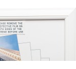 Hampton cadre de photo, profilé en PVC 1.4 cm, blanc, A4