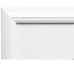 Hampton cadre de photo, profilé en PVC 1.4 cm, blanc, A4