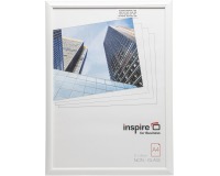 Hampton cadre de photo, profilé en PVC 1.4 cm, blanc, A4