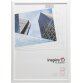 Hampton cadre de photo, profilé en PVC 1.4 cm, blanc, A4