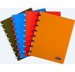 Atoma Nature cahier, ft A5, 144 pages, ligné, couleurs assorties
