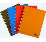 Atoma Nature notebook, A5 size, 144 pages, 5 mm squared, assorted colors