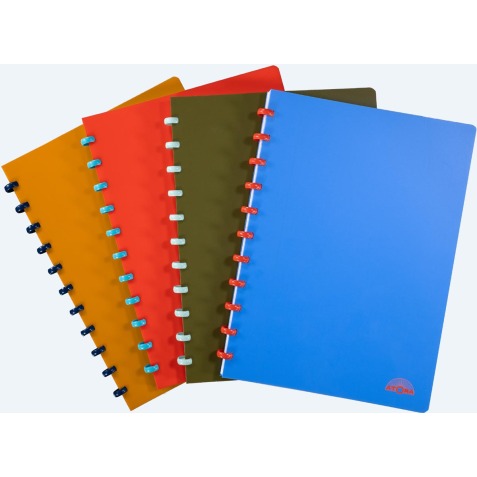 Atoma Nature cahier, ft A4, 144 pages, quadrillé 5 mm, couleurs assorties