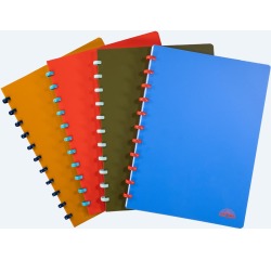 Atoma Nature cahier, ft A4, 144 pages, quadrillé commercial, couleurs assorties