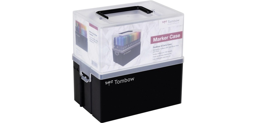 Tombow brushpen ABT Dual Brush Pen, doos van 108 stuks in geassorteerde kleuren