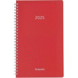 Brepols agenda Breform Polyprop 6 langues, rouge, 2025