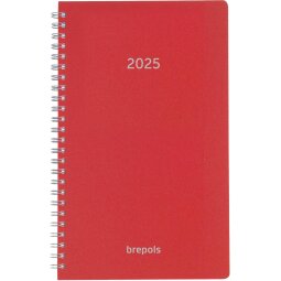 Brepols agenda Breform Polyprop 6-talig, rood, 2025