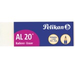 Pelikan gomme AL20, blanc, boîte de 20 pièces