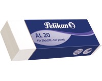 Pelikan gomme AL20, blanc, boîte de 20 pièces