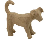 Décopatch chien, papier-maché