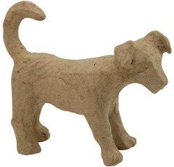Décopatch chien, papier-maché