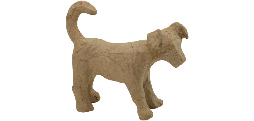 Décopatch dog, papier-mâché