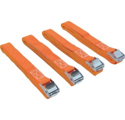 Sangle d'arrimage ft 3,6 m x 25 mm, paquet de 4 pièces