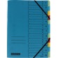 Class'ex trieur A-Z et 1-12, bleu avec 12 onglets colorés