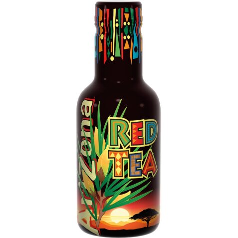 Arizona thé froid Rooibos Red Tea, bouteille de 500 ml, paquet de 6 pièces