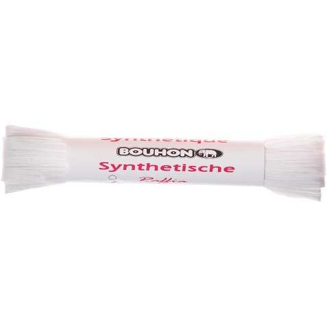 Bouhon raphia, synthétique, 10 g, blanc