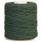 Bouhon cordon coton macramé 50 g, ca. 65 m, épaisseur: 1 mm, vert foncé