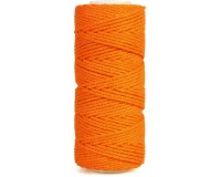 Bouhon cordon coton macramé 200 g, ca.130 m, épaisseur: 2 mm, orange