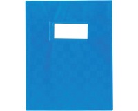 Protège-cahier, ft 16,5 x 21 cm, en plastic de 120 micron, bleu