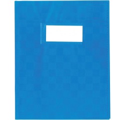 Protège-cahier, ft 16,5 x 21 cm, en plastic de 120 micron, bleu
