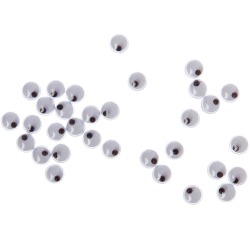 Bouhon yeux mobiles 4 mm, sachet de 50 pièces