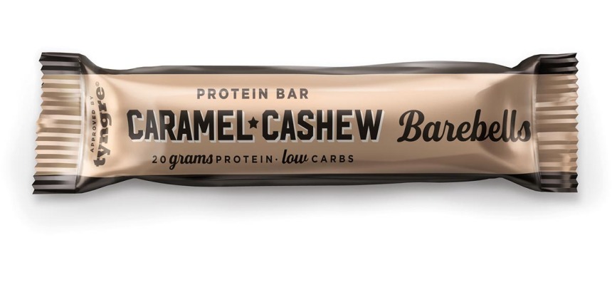 Barebells Original Caramel & Cashew Bar, 55 g, pack of 12 pieces