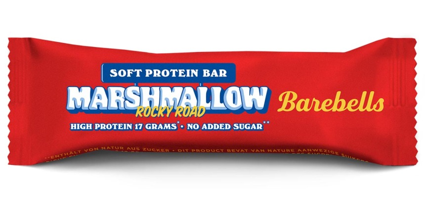 Barebells Soft Marshmallow Rocky Road Bar, 55 g, pack of 12 pieces