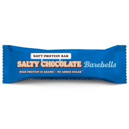 Barebells Soft Salty Chocolate, barre de 55 g, paquet de 12 pièces