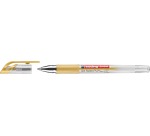 Edding Gel-Tintenroller 2185 Gold und Silber, Blisterpackung mit 2 Stück