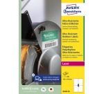 Avery ultra resistente etiketten, ft 105 x 148 mm, doos van 200 etiketten