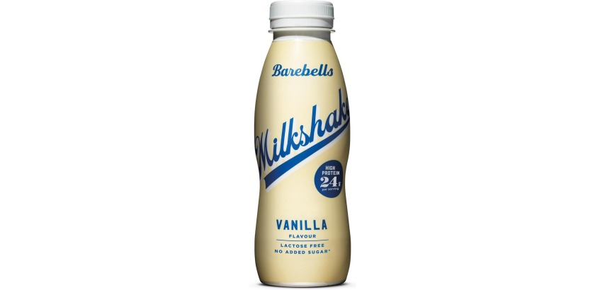 Barebells milkshake vanille, 33 cl, pak van 8