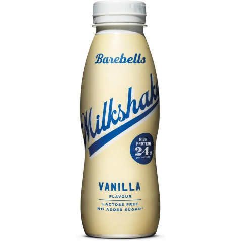 Barebells milkshake vanille, 33 cl, pak van 8