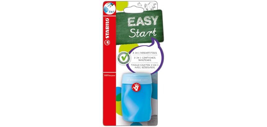 STABILO potloodslijper EASYsharpener 3in1, voor linkshandigen, blauw