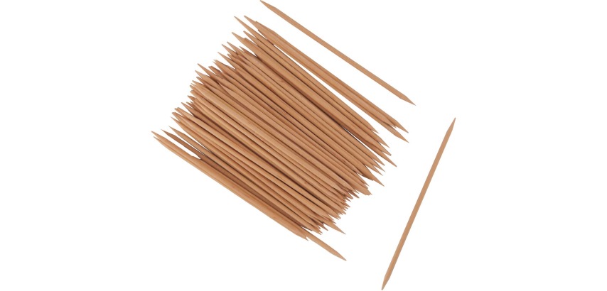 Bouhon toothpicks for crafts, 10 cm, pack of 100 pieces